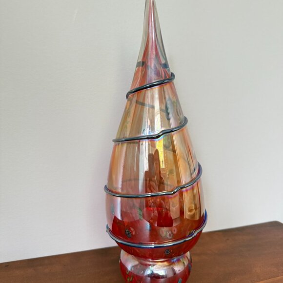 Large Vintage Murano Glass Millefiori Glass Christmas Tree - Picture 6 of 10